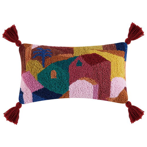 Justina Blakeney Village with Tassels Hook Throw Pillow