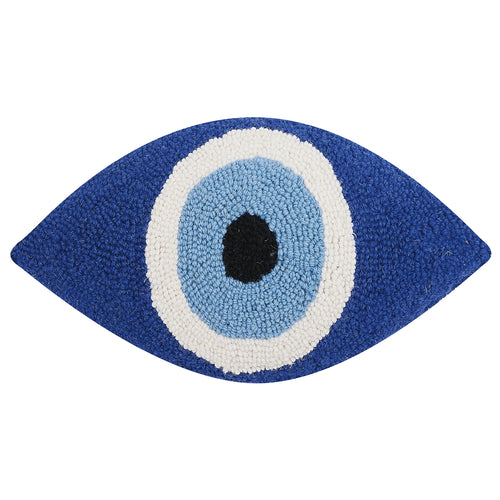 Evil Eye Shaped Hook Throw Pillow