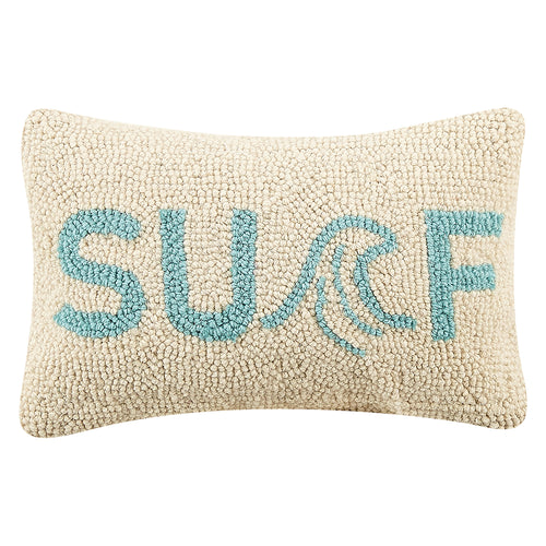 Surf Hook Throw Pillow