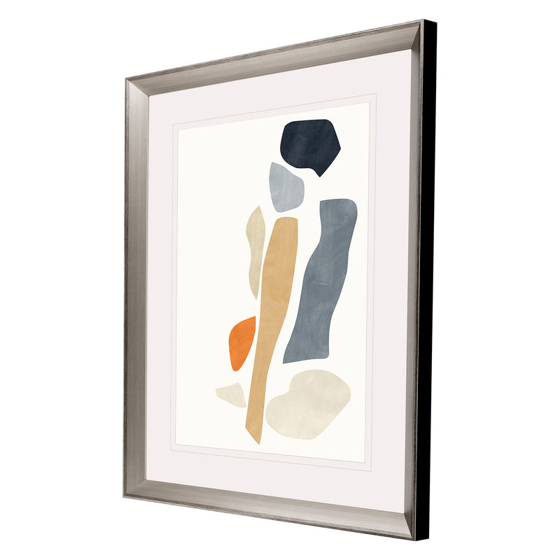 Bell Silhouette Blocks Reflect Giclee Framed Art