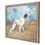 Hoffman English Setter on Watch Giclee Framed Art