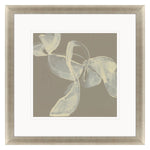 Goldberger White Ribbon on Beige I Giclee Framed Art