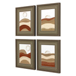 Ellis Horizon Giclee Framed Art Set of 4