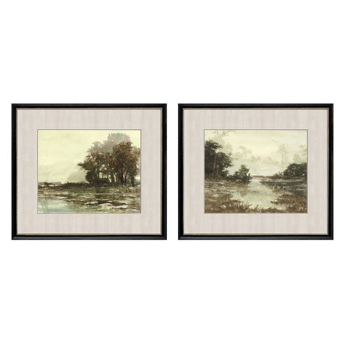 Stellar Sunset Pond I Framed Art Set of 2