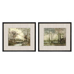 Stellar Sunset Pond II Framed Art Set of 2