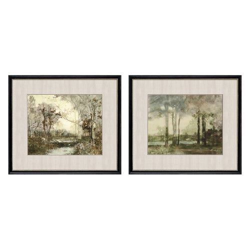 Stellar Sunset Pond II Framed Art Set of 2