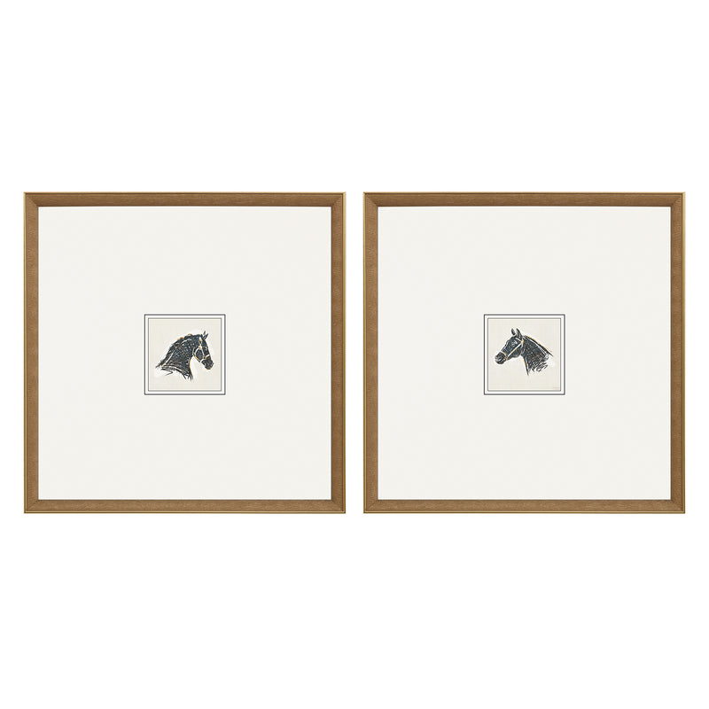 Barrett Equestrian Study Framed Art Set of 2