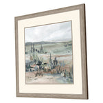 Isabellez Blue Cactus Field I Framed Art