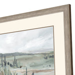 Isabellez Blue Cactus Field I Framed Art