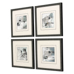 Bell Abstract Blend Set of 4 Framed Art