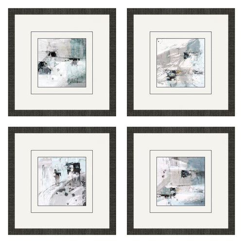 Bell Abstract Blend Set of 4 Framed Art