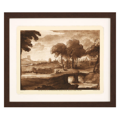 Lorrain Pastoral Landscape III Framed Art