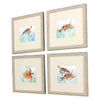 Sheppard Sea Turtle Reef Framed Art Set of 4