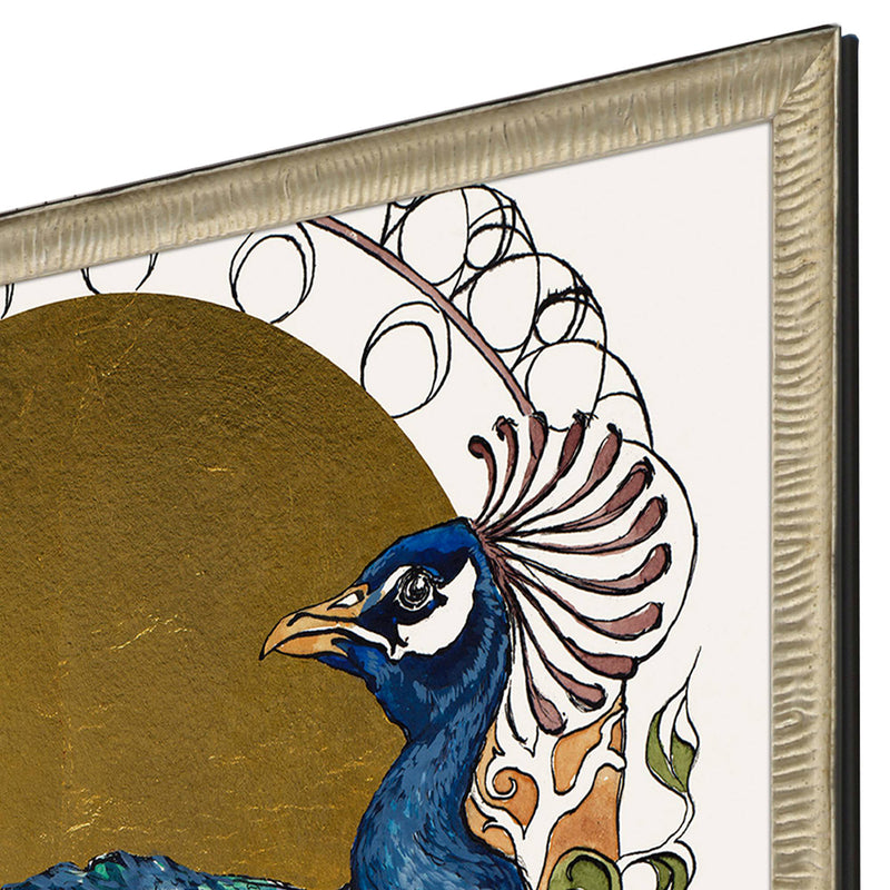 Sunridge Formal Peacock Framed Art