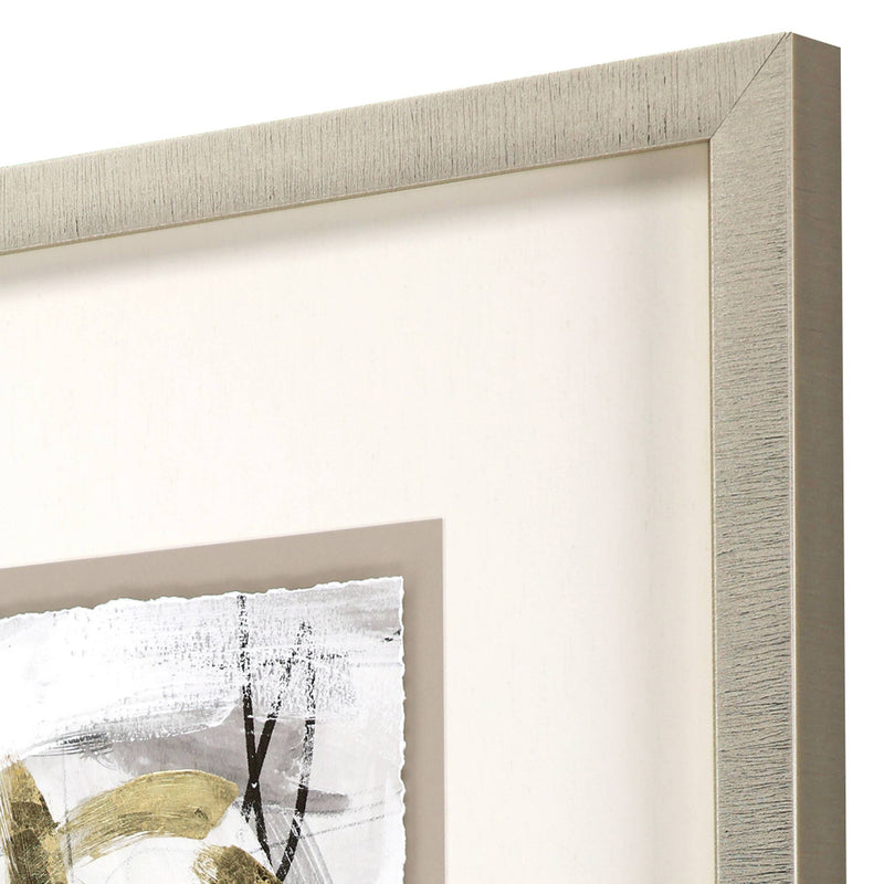 Barnes Ivory Gold and Gray II Framed Art