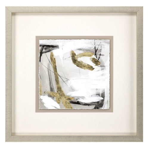 Barnes Ivory Gold and Gray II Framed Art