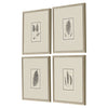 Langdon Petite Ferns Framed Art Set of 4