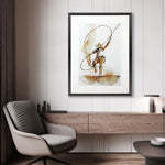 Petal Prints Lasso Framed Art