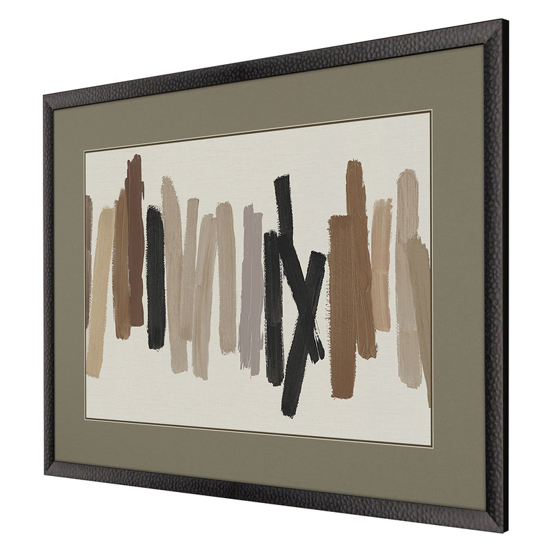 Roberts Strokes In Brown I Framed Art