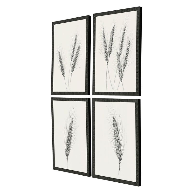 Armstrong Wavering Wheat Framed Art Set of 4