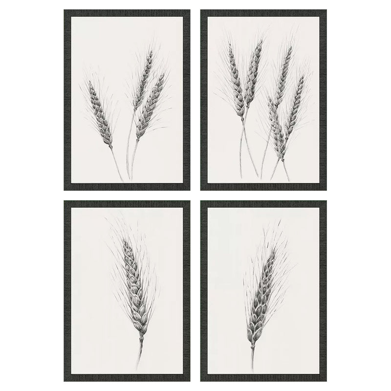 Armstrong Wavering Wheat Framed Art Set of 4