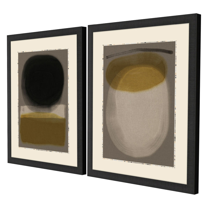 Gunnarsdottir Crescent Phase Framed Art Set of 2