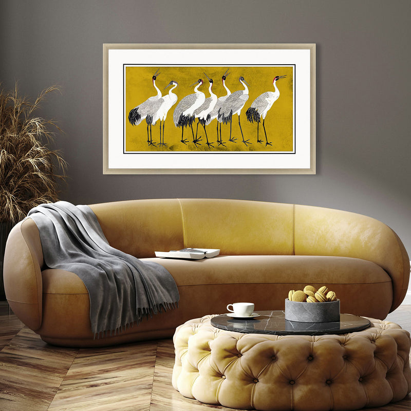 Wang Song of the Crane II Framed Art