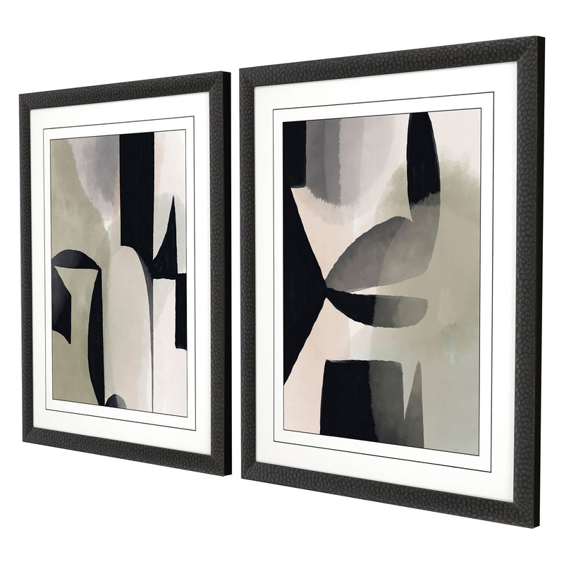 Heligan Shape Shift II Framed Art Set of 2