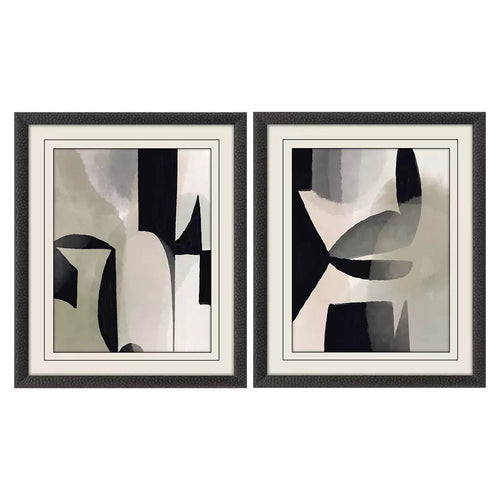 Heligan Shape Shift II Framed Art Set of 2