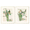 Wang Emerald Peacock II Framed Art Set of 2