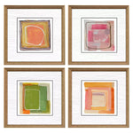 Strawbery Field Bold Gesture Framed Art Set of 4