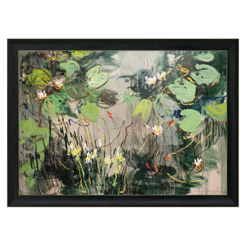 Holmes Water Lilies Summer Pond Framed Art