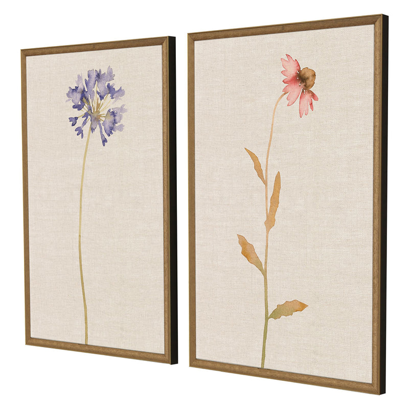 Bell Wild Flourish I Framed Art Set of 2