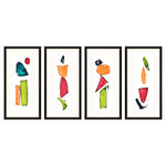 Adamson-Ray Organic Elements Framed Art Set of 4