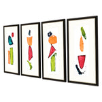 Adamson-Ray Organic Elements Framed Art Set of 4