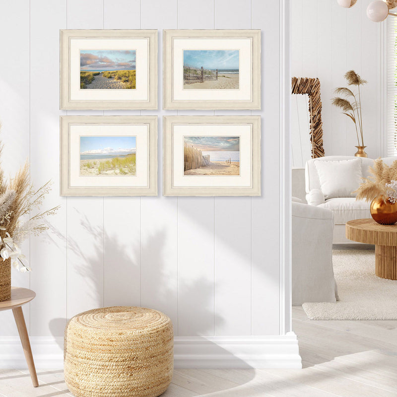 Ryan Sandy Beach Framed Art Set of 4