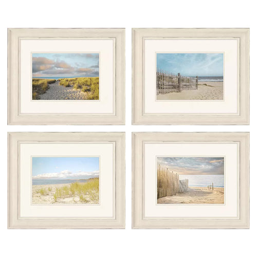 Ryan Sandy Beach Framed Art Set of 4