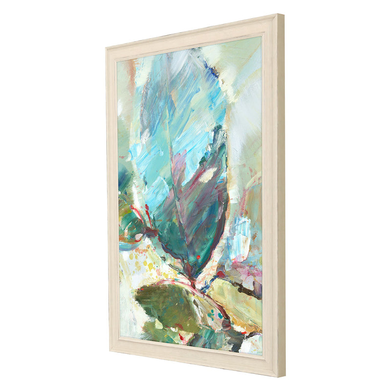 Coleman Aqua Leaf II Framed Art