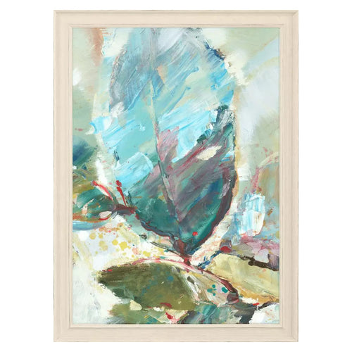 Coleman Aqua Leaf II Framed Art