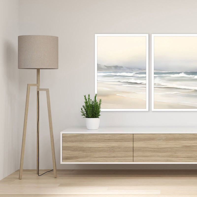 Petal Prints Ocean Breeze I Framed Art