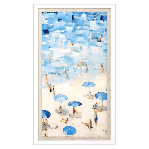 Petal Prints Aerial Beach II Framed Art