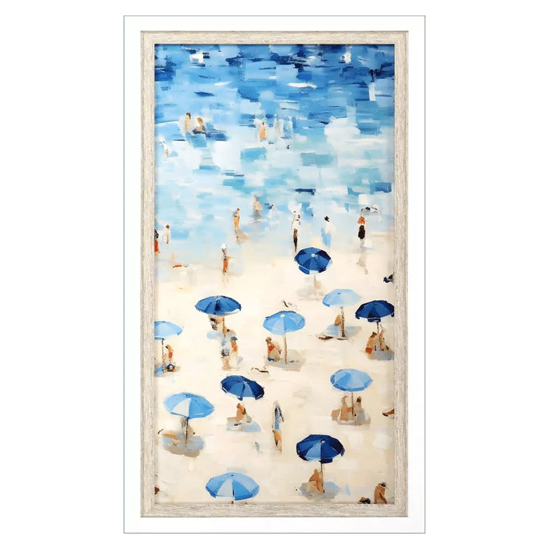 Petal Prints Aerial Beach III Framed Art