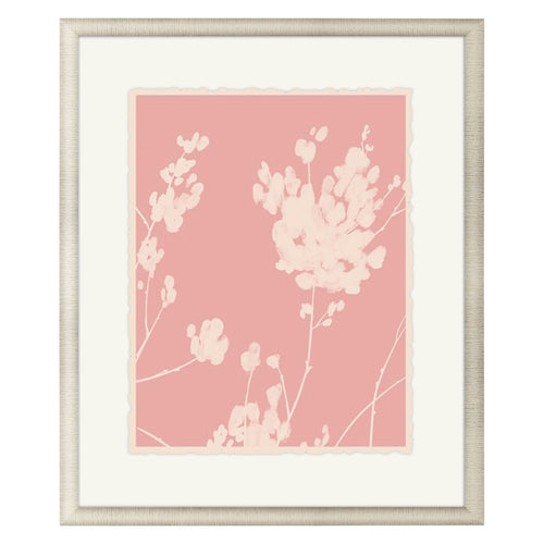 Green Wildflower Silhouette II Framed Art