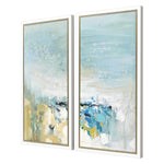 Rowan Lagoon Blue Framed Art Set of 2