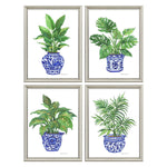 Robert Botanical Blues Framed Art Set of 4