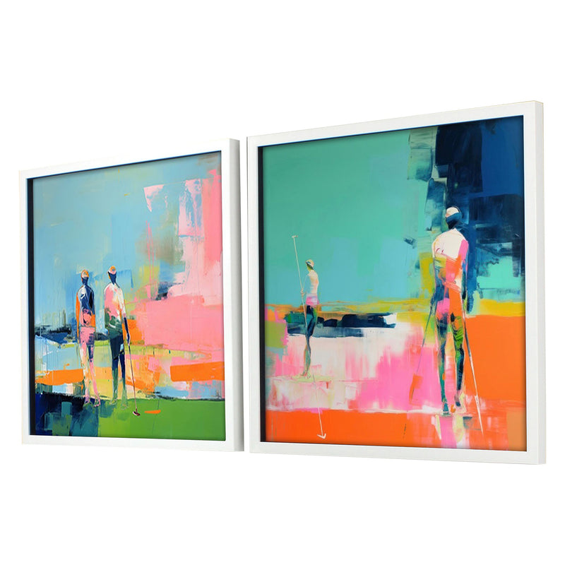 Orlov Golf Players I Framed Art Set of 2