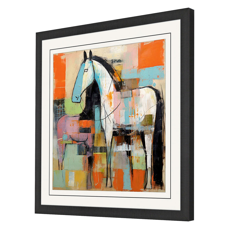 Orlov Block Horse Impression I Framed Art