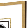 Cartissi White Black Gold Framed Art Set of 4