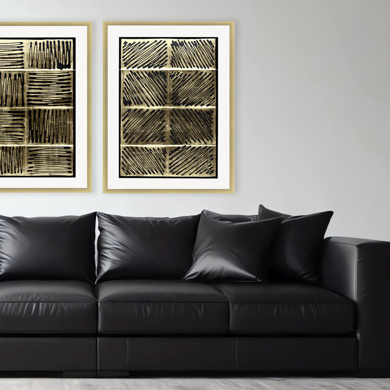 Lam Galvanize in Gold II Framed Art