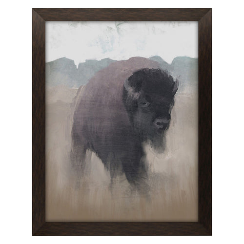 Meneely Roaming Buffalo Framed Art